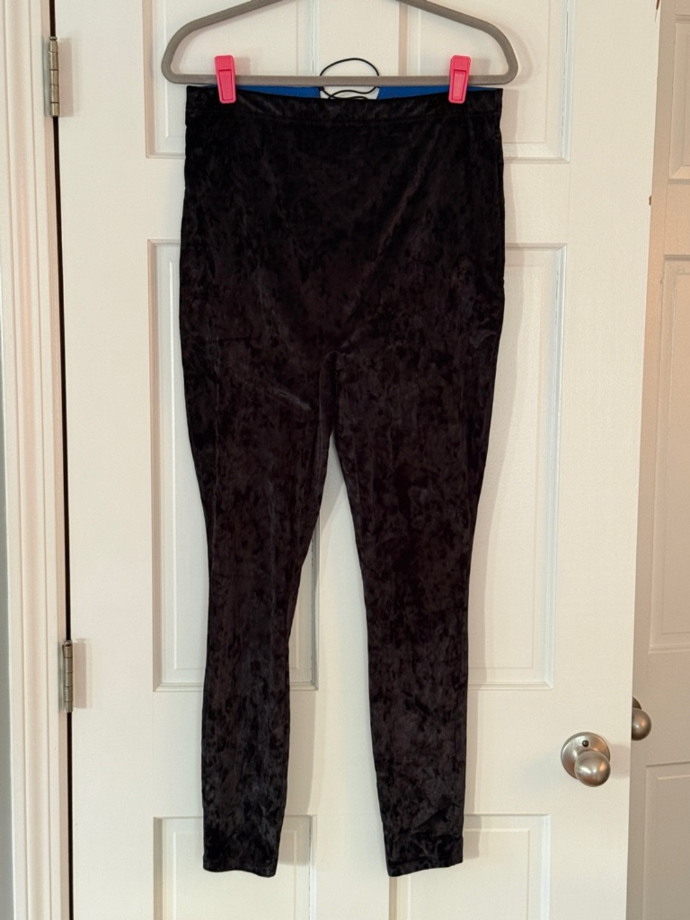 YITTY Black Crushed Velvet Leggings sz 1X